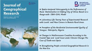 Journal of Geographical Research  Vol6 Iss2 April 2023 [upl. by Rexferd]