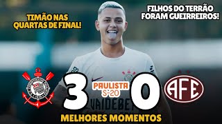 Corinthians 3 x 0 Ferroviária  Melhores Momentos  Paulistão Sub20 [upl. by Hax477]