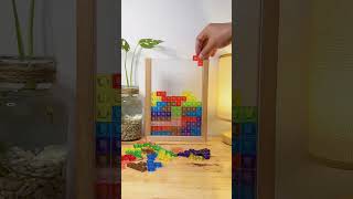 TETRIS TOWER shorts blender tetris softbody テトリス тетрис lego [upl. by Eelamme]