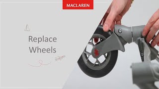 How to Replace the Wheels on your Maclaren stroller [upl. by Xaviera]