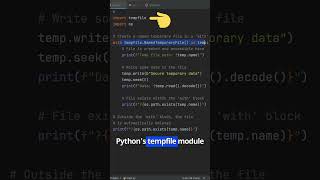 Master Pythons Tempfile Module Secure amp Efficient File Handling 🚀 [upl. by Gordie]