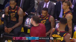 053118  JR Smith BLOWS IT for the Cleveland Cavaliers in Game 1 of the 2018 NBA Finals [upl. by Dougherty]