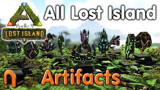 ARK Lost Island ARTIFACTS How To Get It Them ALL For REAL [upl. by Redlac]