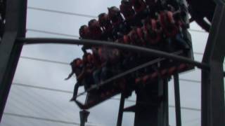 Oblivion Sony SlowMotion HD720p Alton Towers UK  Worlds first vertical drop rollercoaster [upl. by Shaffert]