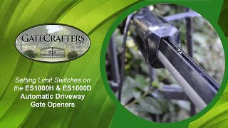 How To Set Limit Switches on the ES1000H and ES1000D Automatic Driveway Gate Openers [upl. by Desirea]