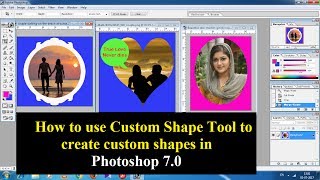 Create custom shapes in Adobe Photoshop 70 🔥🔥🔥 [upl. by Scharaga591]