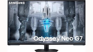 SAMSUNG 43 Odyssey Neo G7 Series 4K UHD Smart Gaming Monitor [upl. by Ardnua]