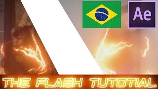 The FlashTutorial do efeito de super velocidade com raios After effects PT BR [upl. by Anaicul]