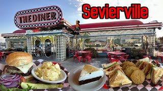 THE DINER Retro Themed 50s Restaurant Review SEVIERVILLE TN [upl. by Apicella]