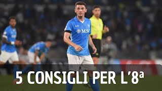 5 GIOCATORI CONSIGLIATI AL FANTACALCIO PER L’8ª GIORNATA DI SERIE A [upl. by Ecirb]