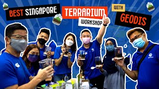 Terrarium Making Workshop Singapore 2022 with Geodis  FunEmpire Stories [upl. by Atnauqal]