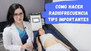 Como Hacer Radiofrecuencia Corporal TIPS [upl. by Shermie]