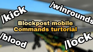 Blockpost mobile  Commands turtorial [upl. by Lleuqar41]