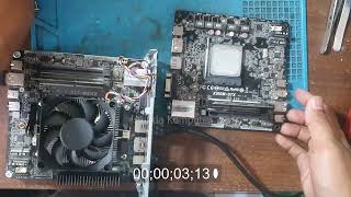 REPAIR MOTHERBOARD ASROCK MINI PC X300MSTX CATATANSERVIS [upl. by Elicul]