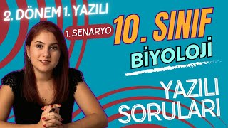 GÜNCEL SENARYO 1  10 SINIF BİYOLOJİ 2 DÖNEM 1 YAZILIYA HAZIRLIK  PDF [upl. by Earahc408]