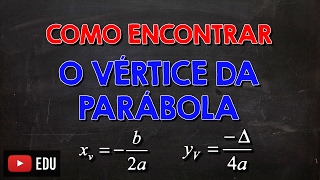 Como Encontrar o Vértice de uma Parábola [upl. by Fredrick]