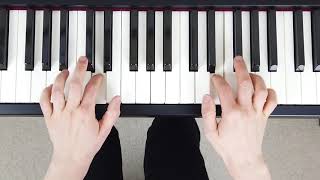 How to play A Major Contrary Motion Scale on the Piano Right amp Left Hand  Correct Fingering [upl. by Gizela]