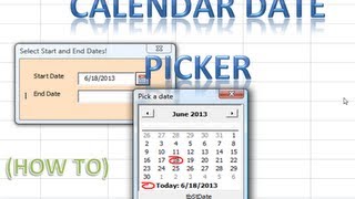 Excel VBA USERFORMS 25 Date Picker Calendar revealed Loop through Userforms and Controls Example [upl. by Velasco]