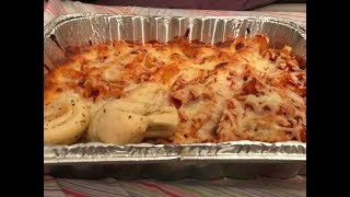 ASMR Eating SoundsBaked Ziti With Garlic Knots No Talking [upl. by Adniroc62]