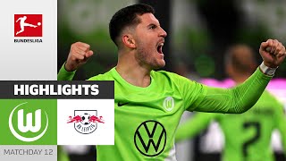 VfL Wolfsburg  RB Leipzig 21  Highlights  Matchday 12 – Bundesliga 202324 [upl. by Donoho]