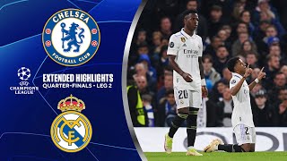 Chelsea vs Real Madrid Extended Highlights  UCL QuarterFinals  Leg 2  CBS Sports Golazo [upl. by Salaidh]