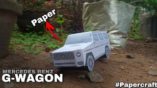 How to make G63 AMG GWAGON with paper  This paper car is easy👌🏻 Lavahi crafts [upl. by Nahgaem]