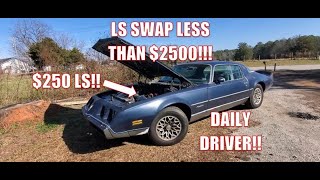 EASIEST AND CHEAPEST WAY TO LS SWAP lsswap pontiac firebird howto cars lsx [upl. by Darrel]