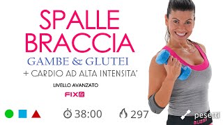 Workout Di Tonificazione Total Body Con Pesetti e Cardio [upl. by Lilyan]