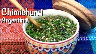 CHIMICHURRI ARGENTINO 🇦🇷  Receta para hacer chimichurri argentino 57 [upl. by Salzhauer]