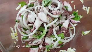 Octopus Salad  Salad Ourite  Salad de Poulpe [upl. by Jedthus]