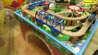 Family Toy Channel Thomas and Friends Table Play Set Thomas Wooden Railway [upl. by Danit552]