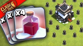 WHAT HAPPENS WHEN YOU USE ONLY quotSanta Spellsquot In Clash of Clans [upl. by Decca932]