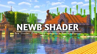 TOP 1 SHADER MCPE 120  amp 121  NEWB SHADER  SUPPORT RENDER DRAGON amp REALISTIC SHADER [upl. by Derfliw]