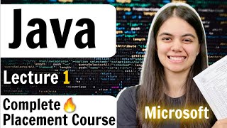 Introduction to Java Language  Lecture 1  Complete Placement Course [upl. by Kory]