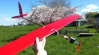 167g motor glider scratchbuild [upl. by Ecyob]