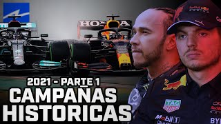 CAMPAÑAS HISTORICAS DE F1  TEMPORADA 2021 PARTE 1 [upl. by Enimasaj]