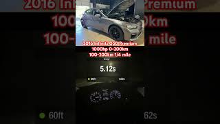 2016 Infiniti Q50 Premium 1000hp 0200km 100200km 14 mile dragy gps performance box [upl. by Teplitz]