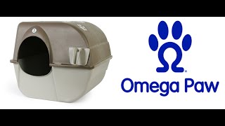 Omega Paw Rolln Clean SelfCleaning Cat Litter Box How to Use [upl. by Errehs]