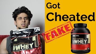 Optimum Gold Standard 100 Whey Protein Supplement Review and check authenticity  Exposed [upl. by Aruasi]