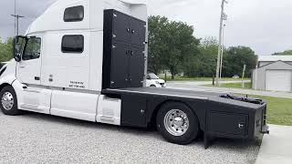 HDT for RV Hauler  First Impressions RVH Lifestyles Sport Utility Bed on a 2020 Volvo VNL 860 [upl. by Siderf]