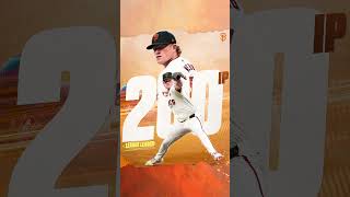 Logan Webb hits 200 IP and leads the National League mlb sfgiants [upl. by Cobbie]