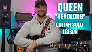 Queen  quotHeadlongquot Guitar Solo Lesson [upl. by Ivanah]