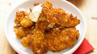 Recette  Nuggets de poulet au four [upl. by Atilrak]