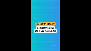 Maîtrise la fonction TRANSPOSE en 13 secondes 🔥 [upl. by Kaden]