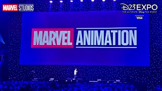 MARVEL STUDIOS D23 ANIMATION FULL PANEL PRESENTATION XMen 97 Season 2 SpiderMan Marvel Zombies [upl. by Emyam]