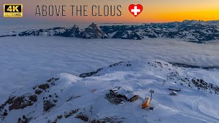 Beautiful places to visit in Switzerland in winter  Fronalpstock 4K [upl. by Iluj791]