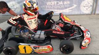 CIKFIA World Champs OK Bahrain pitstop free practice [upl. by Yelnoc]