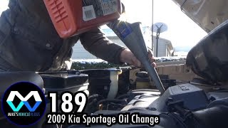 MV 189  quot2009 Kia Sportage Oil Changequot [upl. by Cortie575]