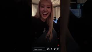 Rosé Instagram live 111424  teasing songs for rosie [upl. by Sairu955]