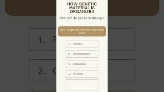 Biology MCQ DNA is organized into structures called what Diarasacademy [upl. by Nilpik]